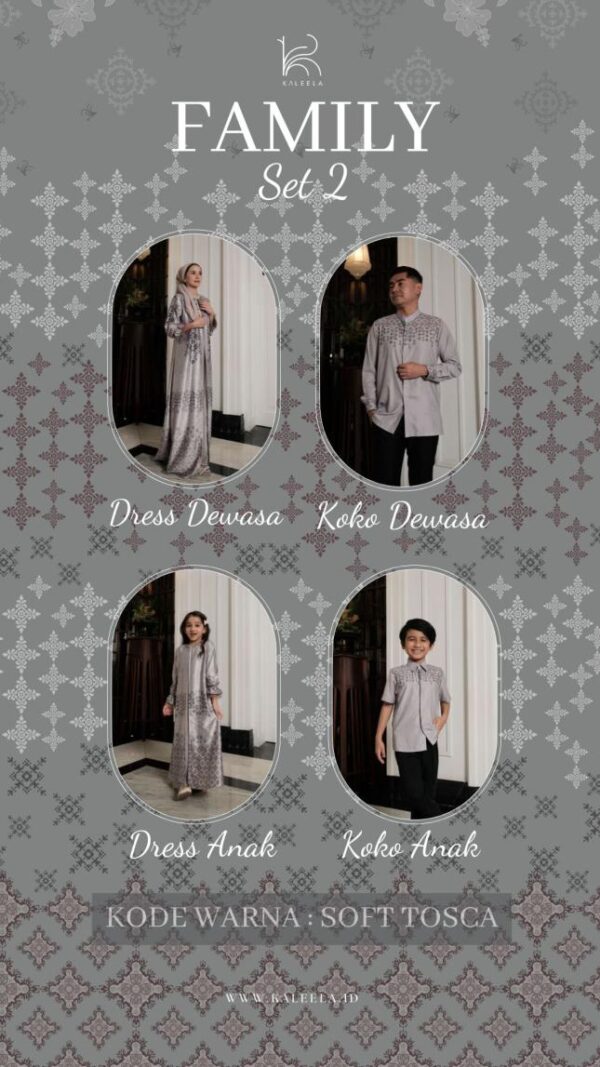 FAMILY SET KALEELA VOL 2 KODE WARNA TOSCA