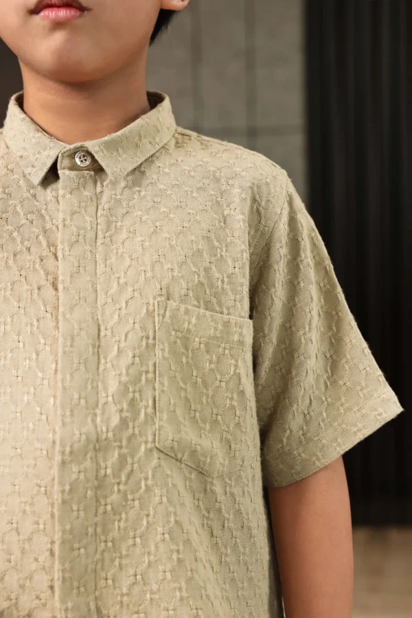 Tiama Shirt Kids Cream - Gambar 2