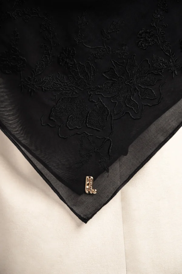 TIAMA SCARF BLACK - Gambar 3