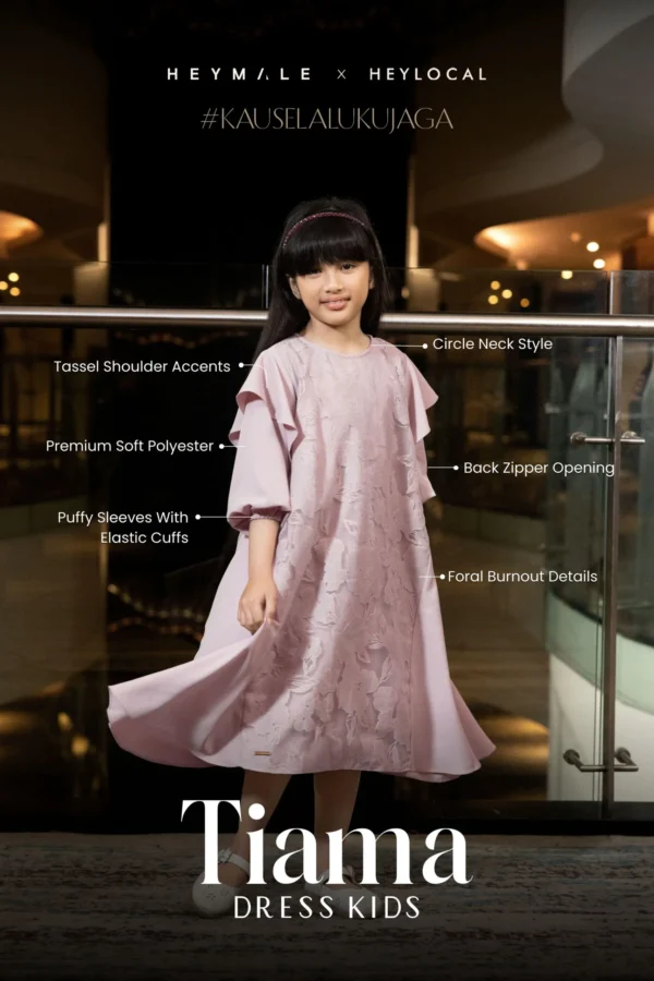 TIAMA DRESS KIDS VANILLA - Gambar 5